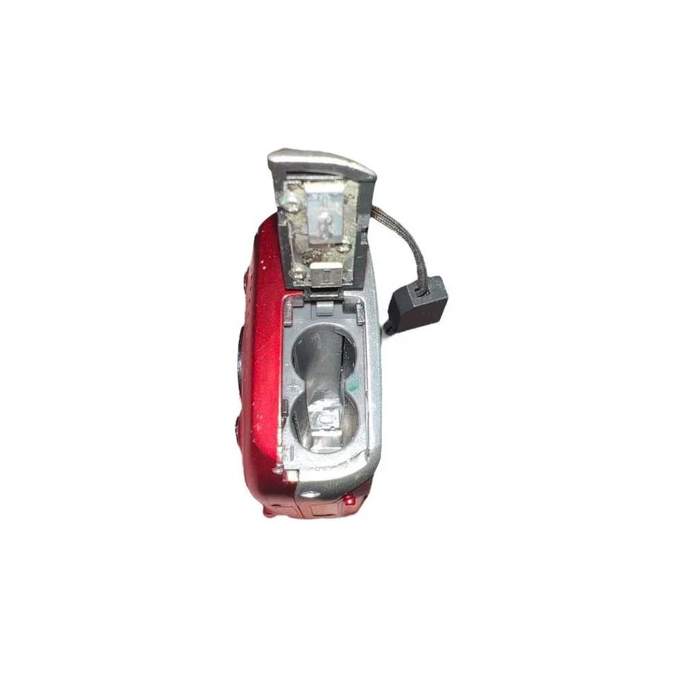 Red Vivitar Vivicam X020 Digital Camera With‎ 4GB SanDisk SDHC Card - For Parts